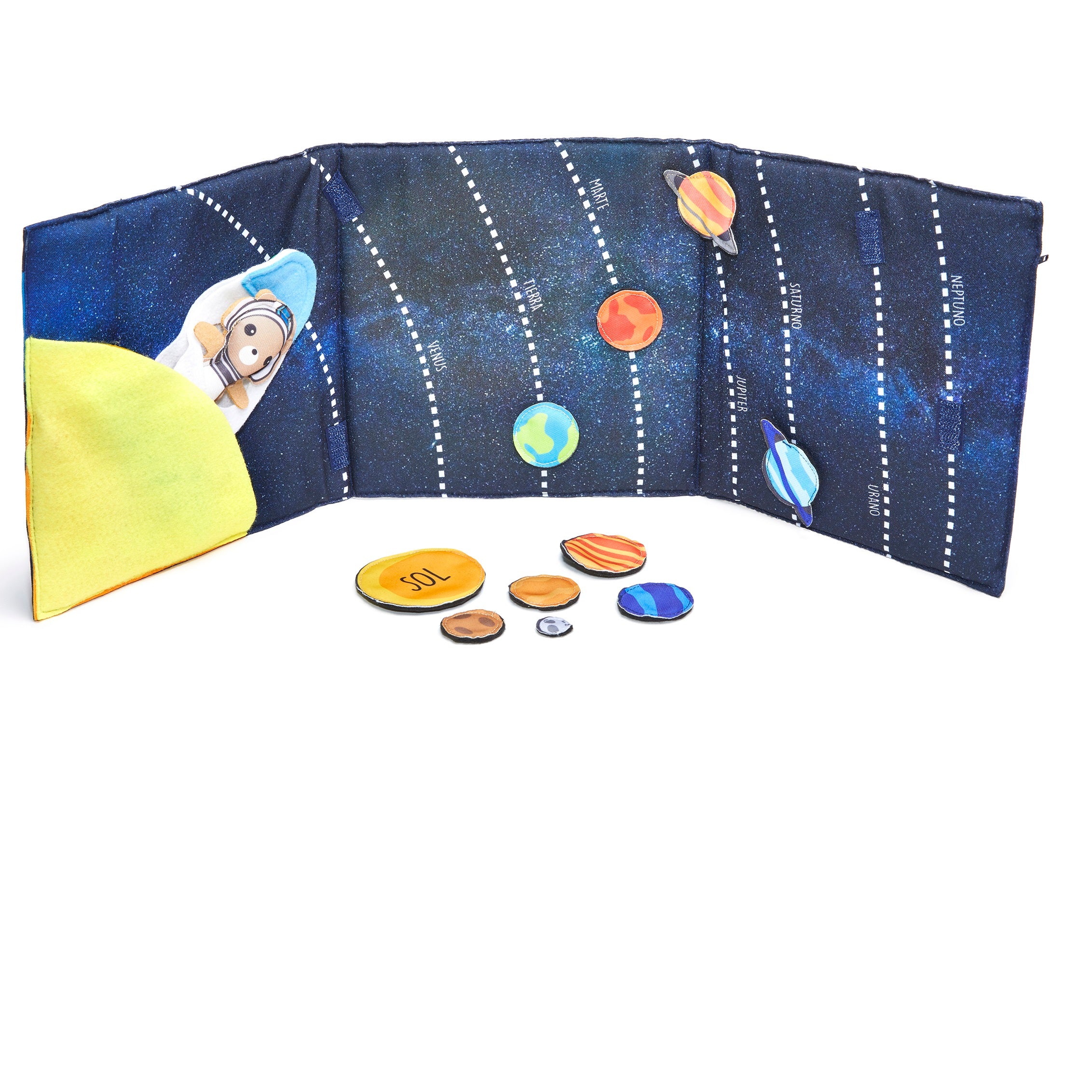 Sistema Solar - Libro de tela sensorial Sistema Solar - Libro de tela sensorial